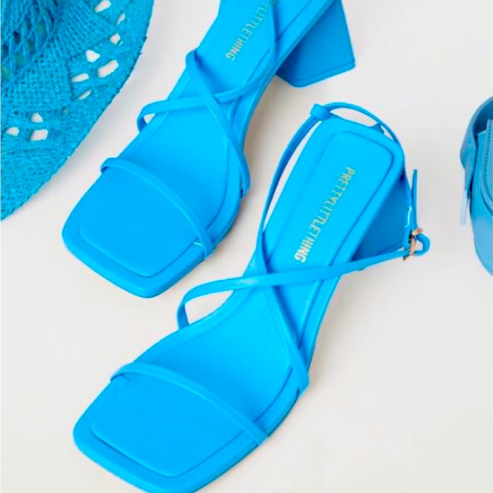 Brand New Heels- Pretty Little Thing, size 5 UK 38 US (7). Tie around the ankle